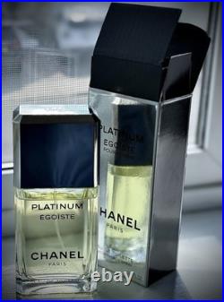 Chanel Platinum Égoïste Vintage 100ml. Open Box/Check Fill Level. Spray Bottle