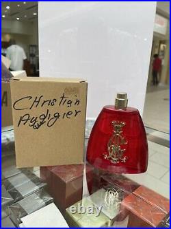 Christian Audigier Crown Red Bottle vintage Women Perfume 3.4oz Rare Discontinue