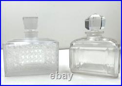 Christian Dior Signed Rare Old Vintage Lot Of 2 Designer Perfume Bottles Empty Christian Dior Signed Rare Old Vintage Lot Of 2 Designer Perfume Bottles Empty