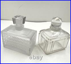 Christian Dior Signed Rare Old Vintage Lot Of 2 Designer Perfume Bottles Empty Christian Dior Signed Rare Old Vintage Lot Of 2 Designer Perfume Bottles Empty