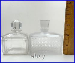 Christian Dior Signed Rare Old Vintage Lot Of 2 Designer Perfume Bottles Empty Christian Dior Signed Rare Old Vintage Lot Of 2 Designer Perfume Bottles Empty