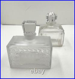 Christian Dior Signed Rare Old Vintage Lot Of 2 Designer Perfume Bottles Empty Christian Dior Signed Rare Old Vintage Lot Of 2 Designer Perfume Bottles Empty