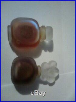Cinnabar perfume bottle wglass stopper 1977 Vintage Estee Lauder Perfume bottle+