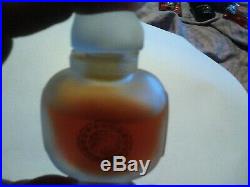 Cinnabar perfume bottle wglass stopper 1977 Vintage Estee Lauder Perfume bottle+