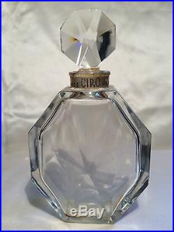 Ciro Surrender Baccarat Flacon De Parfum 12 CM 1931 Vintage Perfume Bottle