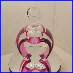 Collectible Vintage Perfume SO BEAUTIFUL Art Glass Perfume Bottle Horseshoe