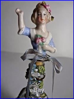 Collection Of 5 Vintage German OOAK Miniature Half Doll Perfume Bottles