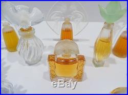 Collection of Eleven Vintage Lalique Perfume Bottles