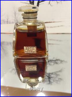 Coty Vintage Laimant Pure Perfume In A Lalique Designed Bottle 1/3oz Sealed