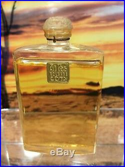 Coty Vintage Perfume Bottle Lilas Pourpre. 1914 Sealed And Boxed, In Lalique
