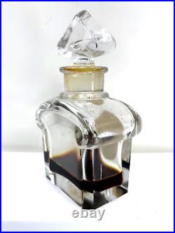 Crystal! Fine vintage perfume bottle. Mitsouko by Guerlain. C. 1950s