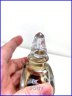 Crystal! Fine vintage perfume bottle. Mitsouko by Guerlain. C. 1950s