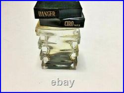 Danger Ciro Paris Baccarat France Vintage Parfume Empty Bottle 4.2. D153
