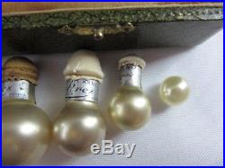 Delettrez Vintage Small Pearlized Orb Perfume Bottles with Original Box