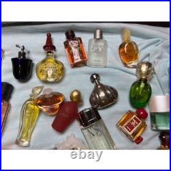 Designer Vintage Miniature Perfume Bottle Lot 60+ PC Armani Dior Givenchy Mixed