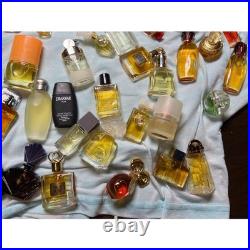 Designer Vintage Miniature Perfume Bottle Lot 60+ PC Armani Dior Givenchy Mixed