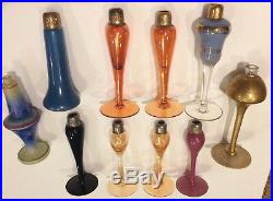 Devilbiss Vintage Perfume Bottle Atomizers HUGE Lot Of 10! No Hardware ANTIQUE