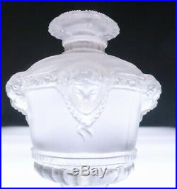 Early Lalique Guerlain Bouquet de Faunes Perfume Bottle Vintage French Glass