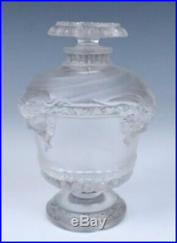 Early Lalique Guerlain Bouquet de Faunes Perfume Bottle Vintage French Glass