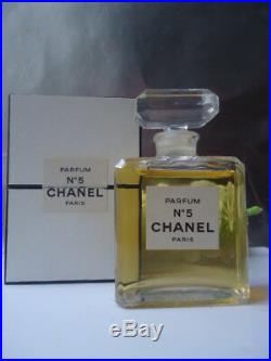 FACTICE CHANEL No5 28ml Parfum Vintage 1970s Beyond Rare 8cm Bottle + Both Boxes