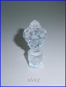 FENTON VINTAGE VERY RARE BLUE OPALESCENT COIN DOT PERFUME BOTTLE c. 1940-1949