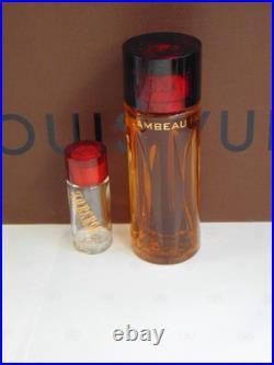 Faberge FLAMBEAU cologne vintage 3.5 oz DAB ON STYLE & travel bottle FOR WOMEN