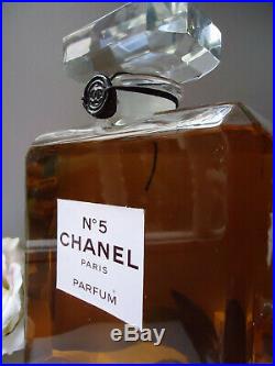 Factice CHANEL No5 PARFUM Colossal Heavy 1000ml Bottle Vintage 1980-90 27cm Tall