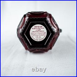 Farmhous New York Burgundy Wine Vintage Vanity Perfume Bath Oil Cut Glass Bottle Farmhous New York Burgundy Wine Vintage Vanity Perfume Bath Oil Cut Glass Bottle