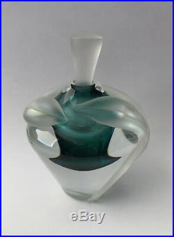 Fine Vintage Signed Hand-blown William Glasner Perfume Bottle Perfect Condition