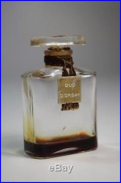 Flacon Ancien parfum DUO D’ORSAY Coffret Vintage Boxed Perfume Bottle