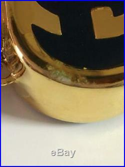 GUCCI Authentic Vintage Perfume Bottle interlocking Gold Tone Pendant Necklace