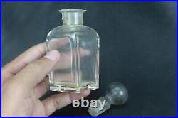 Glass Perfume Bottle with Perfect-Fit Balloon Stopper Vintage Collectible