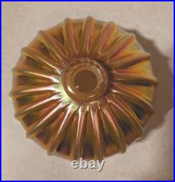 Gorgeous Art Glass Vintage Signed Correia Gold Iridescent Perfume Bottle Gorgeous Art Glass Vintage Signed Correia Gold Iridescent Perfume Bottle