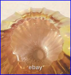 Gorgeous Art Glass Vintage Signed Correia Gold Iridescent Perfume Bottle Gorgeous Art Glass Vintage Signed Correia Gold Iridescent Perfume Bottle