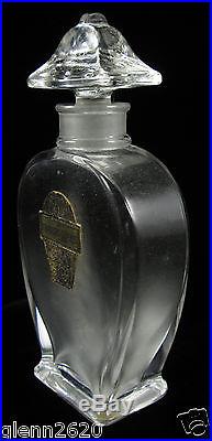 Guerlain Baccarat Paris Travers Champs Perfume Bottle Box Crystal Glass Vintage