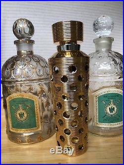 Guerlain Imperiale Eau De Cologne Vintage Gold Bee Empty Perfume Bottle