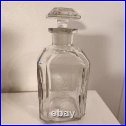 Guerlain Jicky Depose Vintage Clear Glass Perfume Bottle with Stopper