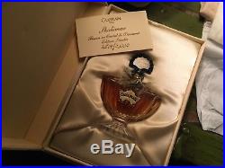 Guerlain Shalimar Extrait Parfum Perfume Vintage LE Leather Box Baccarat Bottle