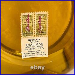 Guerlain Shalimar HUGE 16 oz Sealed Eau de Cologne Vintage Perfume Glass Stopper