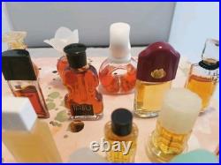 HUGE Vtg Lot 45 Miniature Glass Perfume Bottles Various Designers Most 90% Full