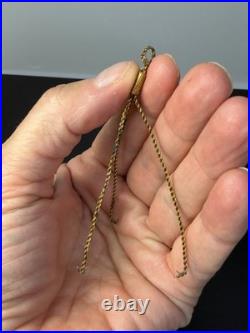 Hanging Caged Perfume Bottle with tripod stand detailed glass cork Art Deco VTG