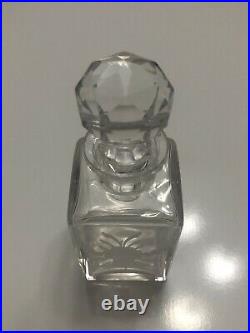 Hawkes Vintage Hand Cut Crystal Perfume Bottle With Stopper
