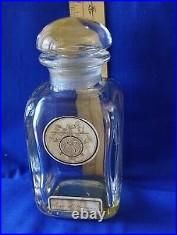 Hermes Paris Vintage Eau D' Hermes Bottle, 3 1/4 X 3 1/4 X 7 1/4