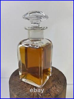 Houbigant Le Parfum Ideal 2OZ Vintage Baccarat Perfume Bottle FROZEN STOPPER