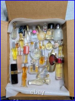 Huge 30 Bottles Vintage Perfume/parfum Lot Some Empty/ Full Versace, Chloe, Etc