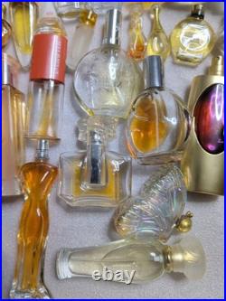 Huge 30 Bottles Vintage Perfume/parfum Lot Some Empty/ Full Versace, Chloe, Etc