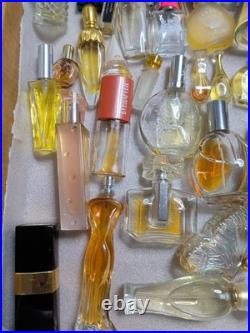 Huge 30 Bottles Vintage Perfume/parfum Lot Some Empty/ Full Versace, Chloe, Etc