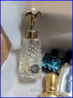 Huge 30 Bottles Vintage Perfume/parfum Lot Some Empty/ Full Versace, Chloe, Etc