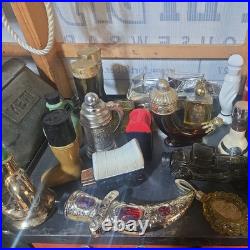 Huge Lot of 29 Vintage Avon Collectible Glass Decanters Assorted Styles & Them
