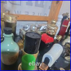 Huge Lot of 29 Vintage Avon Collectible Glass Decanters Assorted Styles & Them